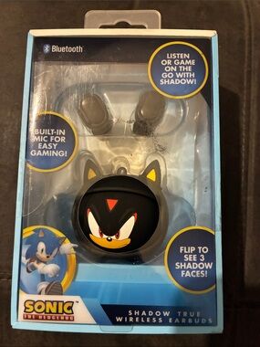 Sonic the Hedgehog Shadow True Wireless Earbuds - Black
